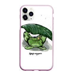 Чехол iPhone 11 Pro матовый Душу не дорого, цвет: 3D-розовый