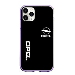 Чехол iPhone 11 Pro матовый Opel white logo