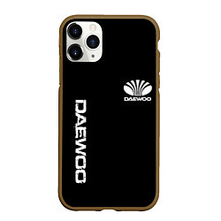 Чехол iPhone 11 Pro матовый Daewoo logo white