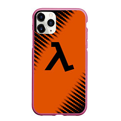 Чехол iPhone 11 Pro матовый Half life orange box, цвет: 3D-малиновый