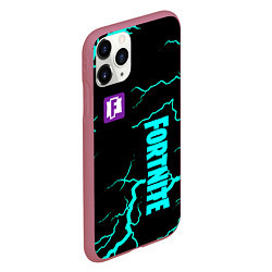 Чехол iPhone 11 Pro матовый Fortnite storm games, цвет: 3D-малиновый — фото 2