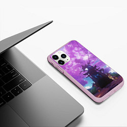 Чехол iPhone 11 Pro матовый Genshin Impact Сакура Наруками, цвет: 3D-розовый — фото 2