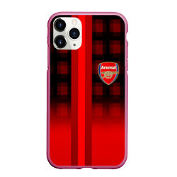 Чехол iPhone 11 Pro матовый Arsenal fc sport geometry steel