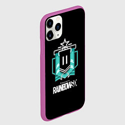 Чехол iPhone 11 Pro матовый Rainbow six ubisoft games, цвет: 3D-фиолетовый — фото 2