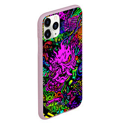 Чехол iPhone 11 Pro матовый Samurai optical sreel logo, цвет: 3D-розовый — фото 2