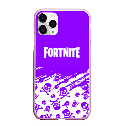 Чехол iPhone 11 Pro матовый Fortnite skull pattern