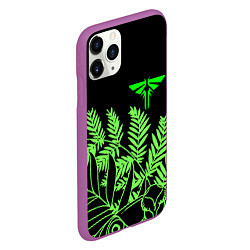 Чехол iPhone 11 Pro матовый The Last of Us acid logo, цвет: 3D-фиолетовый — фото 2