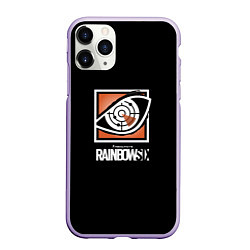 Чехол iPhone 11 Pro матовый Rainbow six logo ubisoft favorite