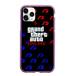 Чехол iPhone 11 Pro матовый NFS x GTA pattern, цвет: 3D-фиолетовый