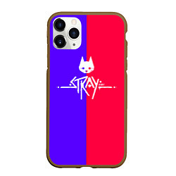 Чехол iPhone 11 Pro матовый Stray cat games, цвет: 3D-коричневый