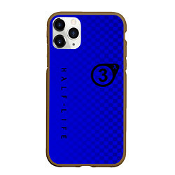 Чехол iPhone 11 Pro матовый Half life 3 logo games, цвет: 3D-коричневый