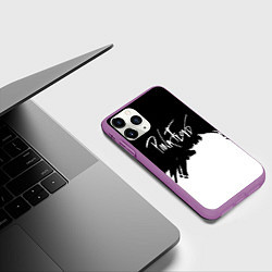 Чехол iPhone 11 Pro матовый Pink Floyd белые краски, цвет: 3D-фиолетовый — фото 2