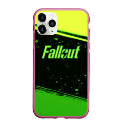 Чехол iPhone 11 Pro матовый Fallout toxic line