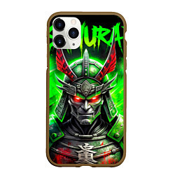 Чехол iPhone 11 Pro матовый Samurai green