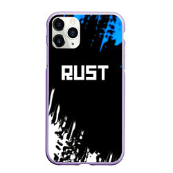 Чехол iPhone 11 Pro матовый Rust краски текстура штрихи