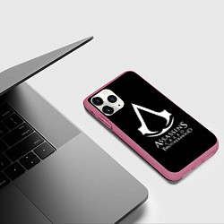 Чехол iPhone 11 Pro матовый Assassins Creed brotherhood, цвет: 3D-малиновый — фото 2