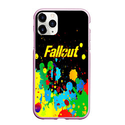 Чехол iPhone 11 Pro матовый Fallout цветные краски