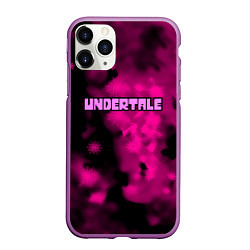 Чехол iPhone 11 Pro матовый Undertale pink game, цвет: 3D-фиолетовый