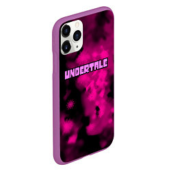 Чехол iPhone 11 Pro матовый Undertale pink game, цвет: 3D-фиолетовый — фото 2