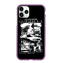 Чехол iPhone 11 Pro матовый Skyline GTR Godzilla