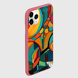 Чехол iPhone 11 Pro матовый В стиле Малевича, цвет: 3D-малиновый — фото 2