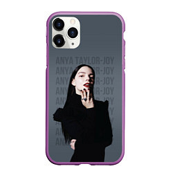 Чехол iPhone 11 Pro матовый Actress - Anya Taylor Joy, цвет: 3D-фиолетовый