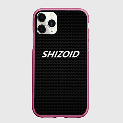 Чехол iPhone 11 Pro матовый Шизоид мем, цвет: 3D-малиновый