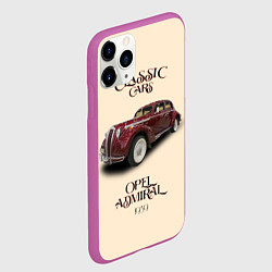 Чехол iPhone 11 Pro матовый Классические автомобиль 1939 года Opel Admiral, цвет: 3D-фиолетовый — фото 2