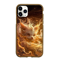 Чехол iPhone 11 Pro матовый Волшебный дух лисенок, цвет: 3D-коричневый