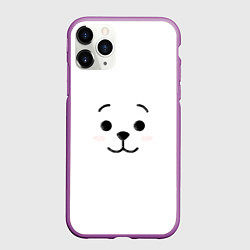 Чехол iPhone 11 Pro матовый BT21 RJ, цвет: 3D-фиолетовый