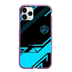 Чехол iPhone 11 Pro матовый Linkin park geometry