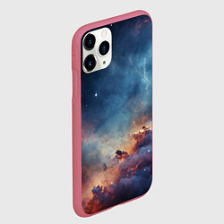 Чехол iPhone 11 Pro матовый Космическая даль, цвет: 3D-малиновый — фото 2