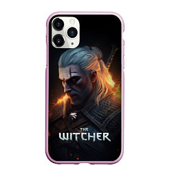 Чехол iPhone 11 Pro матовый The Witcher and fire