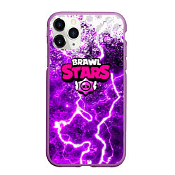 Чехол iPhone 11 Pro матовый Brawl stars storm neon