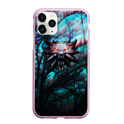 Чехол iPhone 11 Pro матовый The Witcher logo night