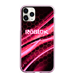 Чехол iPhone 11 Pro матовый Roblox броня розовый