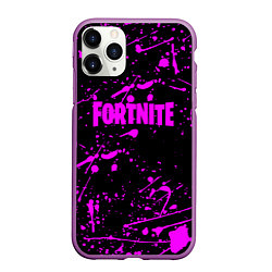 Чехол iPhone 11 Pro матовый Fortnite краски