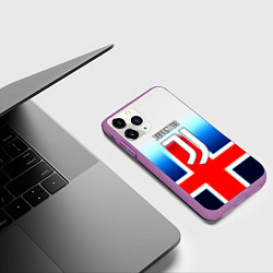 Чехол iPhone 11 Pro матовый Ювентус анг, цвет: 3D-фиолетовый — фото 2
