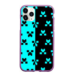 Чехол iPhone 11 Pro матовый Minecraft pattern game