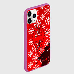 Чехол iPhone 11 Pro матовый Elder Scrolls winter steel, цвет: 3D-фиолетовый — фото 2
