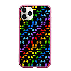 Чехол iPhone 11 Pro матовый Marshmello dj colors