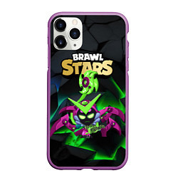 Чехол iPhone 11 Pro матовый Brawl Stars вирус Чарли