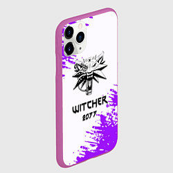 Чехол iPhone 11 Pro матовый The Witcher 2077 неоновые краски, цвет: 3D-фиолетовый — фото 2