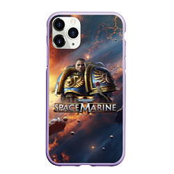 Чехол iPhone 11 Pro матовый Warhammer 40000 space marine 2 Captain Titus