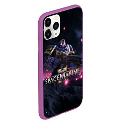 Чехол iPhone 11 Pro матовый Темный ультрамарин Warhammer 40000 space marine 2, цвет: 3D-фиолетовый — фото 2