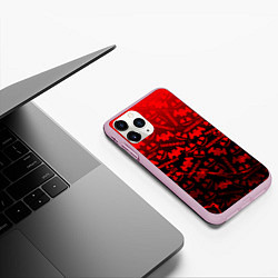 Чехол iPhone 11 Pro матовый Marshmello storm, цвет: 3D-розовый — фото 2