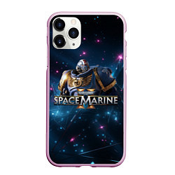 Чехол iPhone 11 Pro матовый Warhammer 40000 space marine 2 ультрамарин в броне