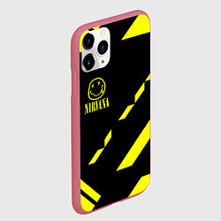 Чехол iPhone 11 Pro матовый Nirvana geometry yellow, цвет: 3D-малиновый — фото 2