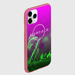 Чехол iPhone 11 Pro матовый Starfield space rpg, цвет: 3D-малиновый — фото 2