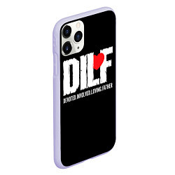 Чехол iPhone 11 Pro матовый DILF - devoted involved loving father, цвет: 3D-светло-сиреневый — фото 2